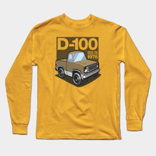D100 - 1976 White Base (Light Gold) Long Sleeve T-Shirt
